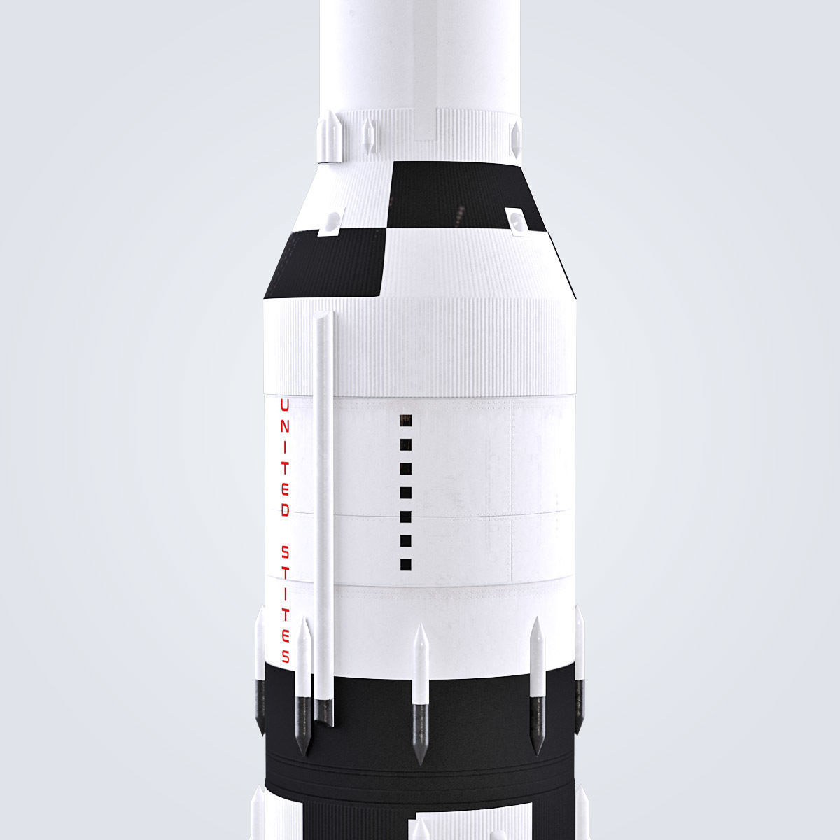 Saturn V rocket engine 3D model_19
