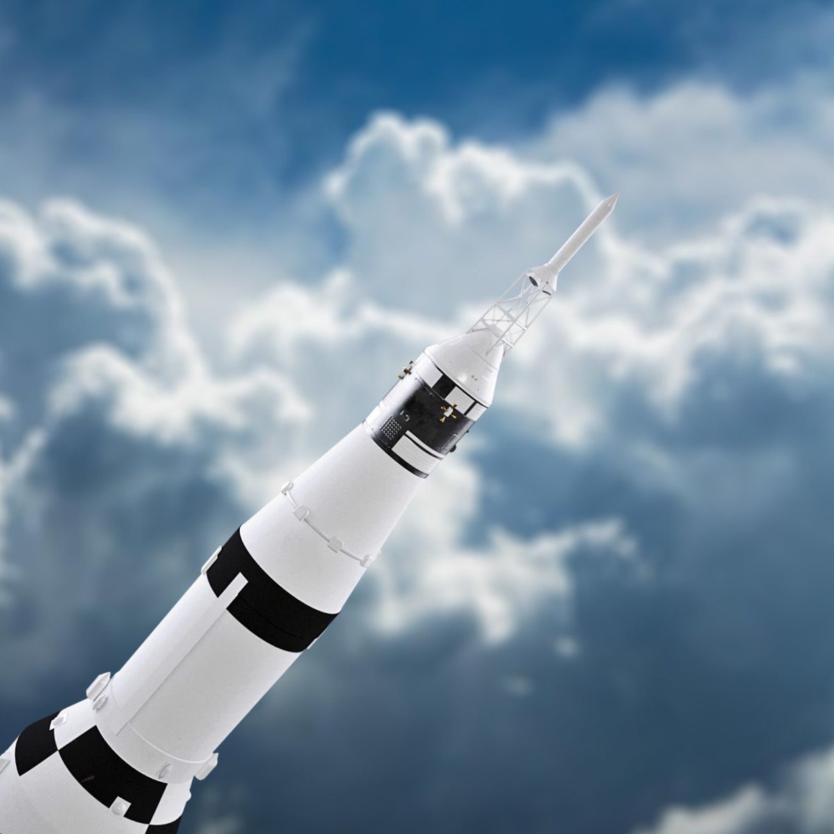 Saturn V rocket engine 3D model_13