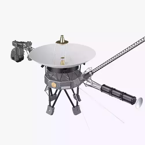 Voyager 1 gold lamp 3D model