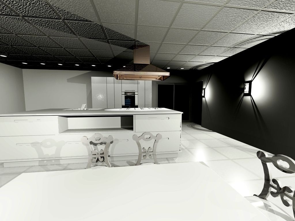 Kitchen interior Free 3D model