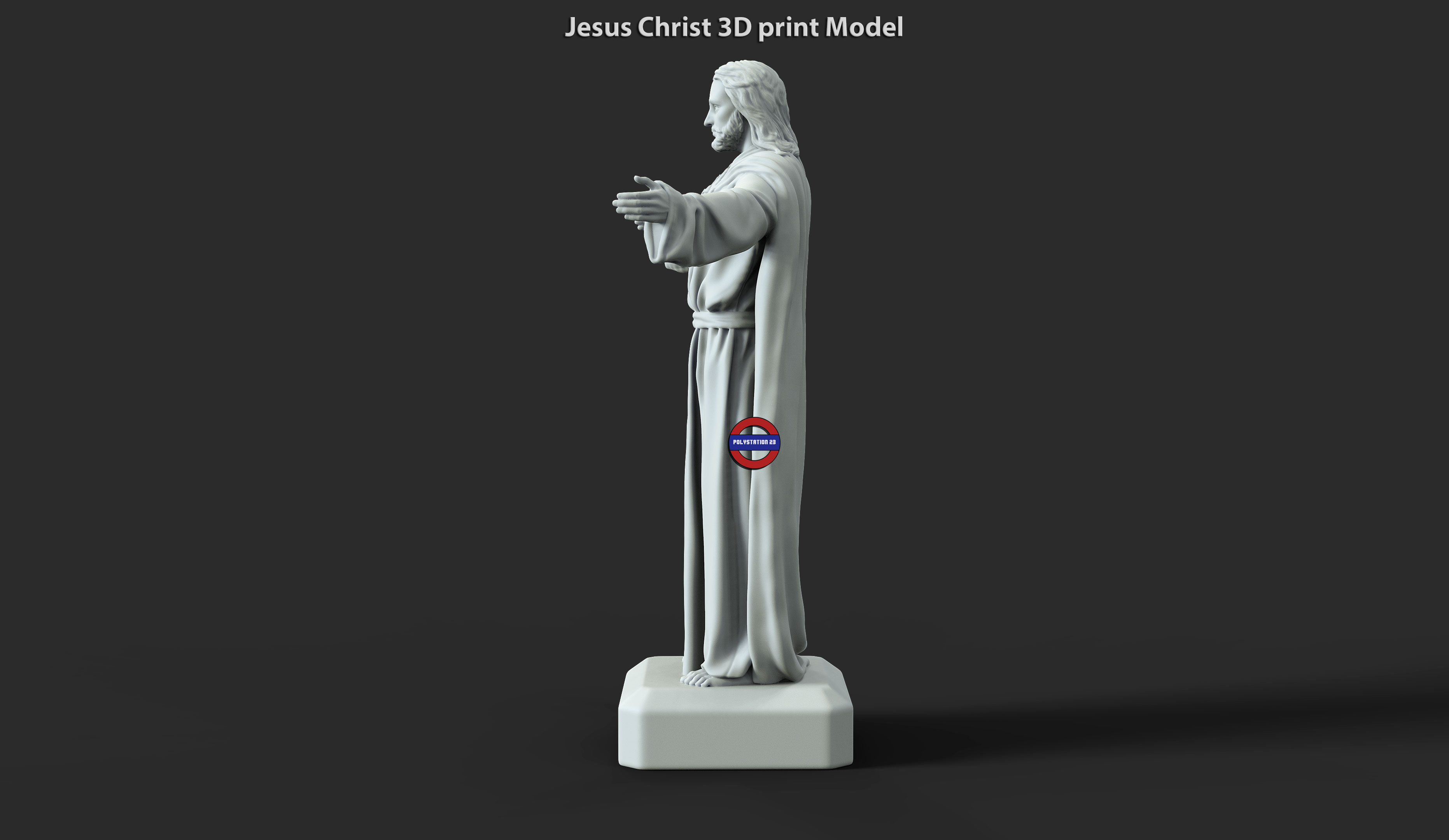 Jesus Christ vol3 statue for 3d print 3D print model_3