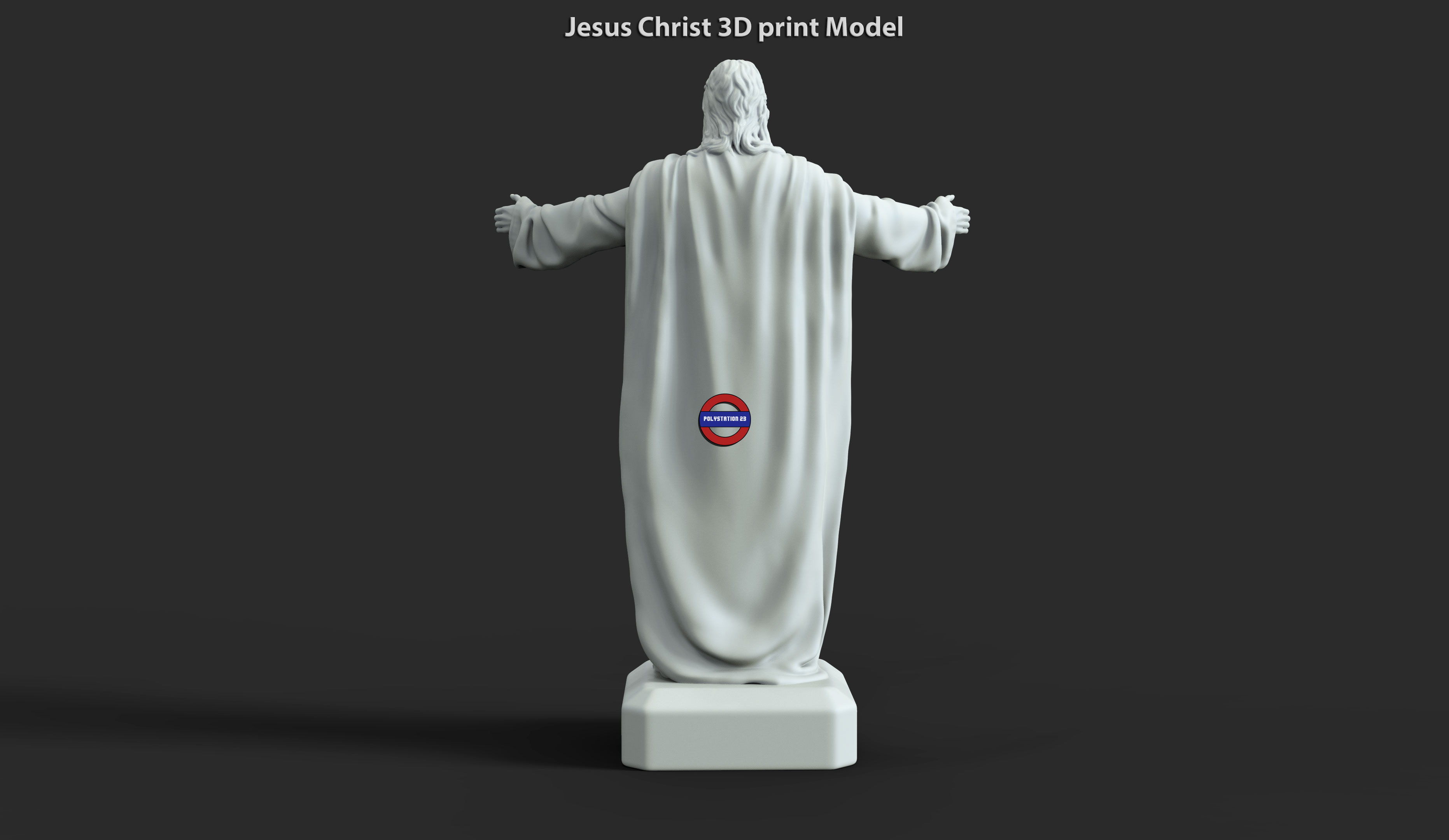 Jesus Christ vol3 statue for 3d print 3D print model_4