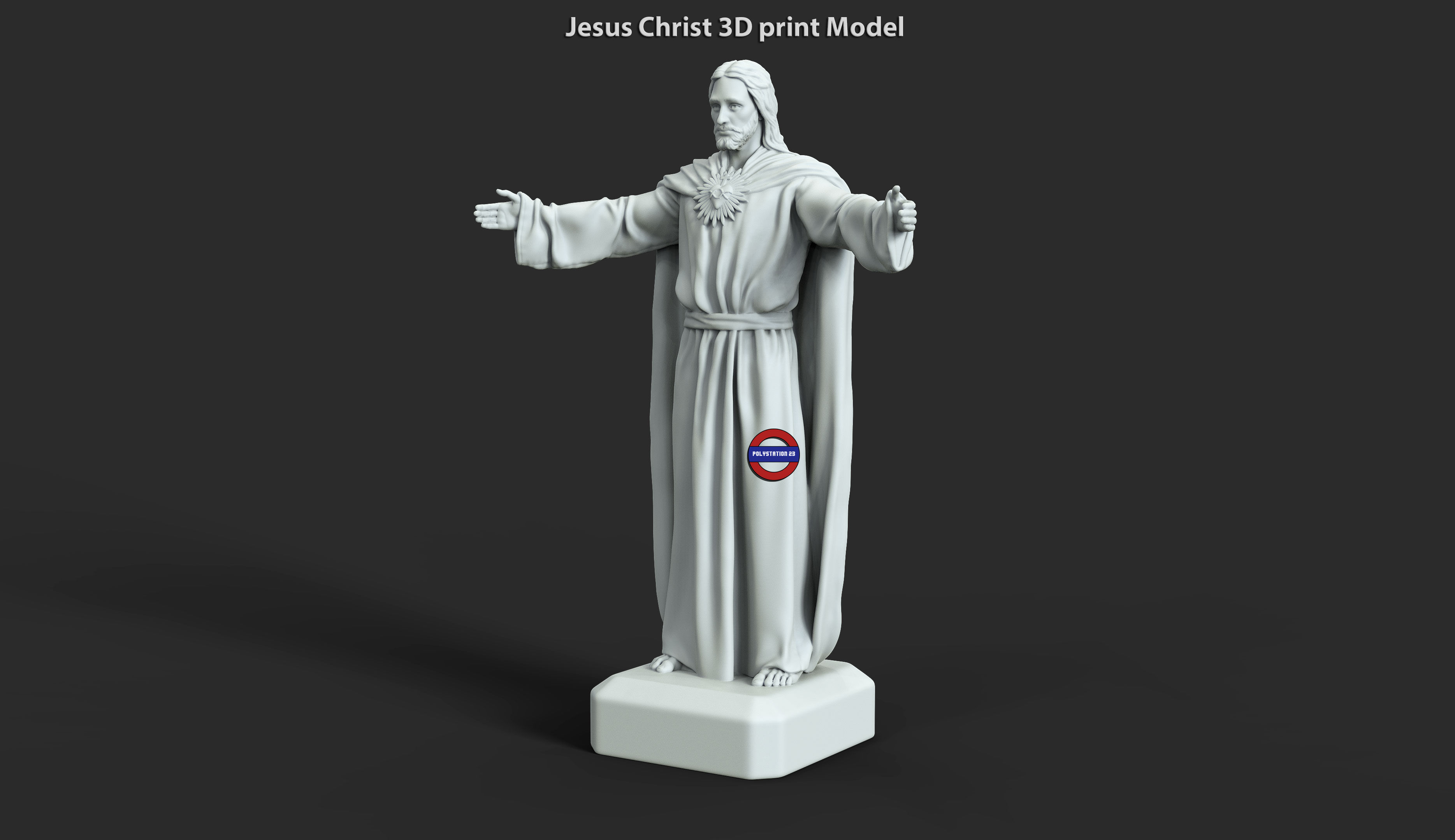 Jesus Christ vol3 statue for 3d print 3D print model_2