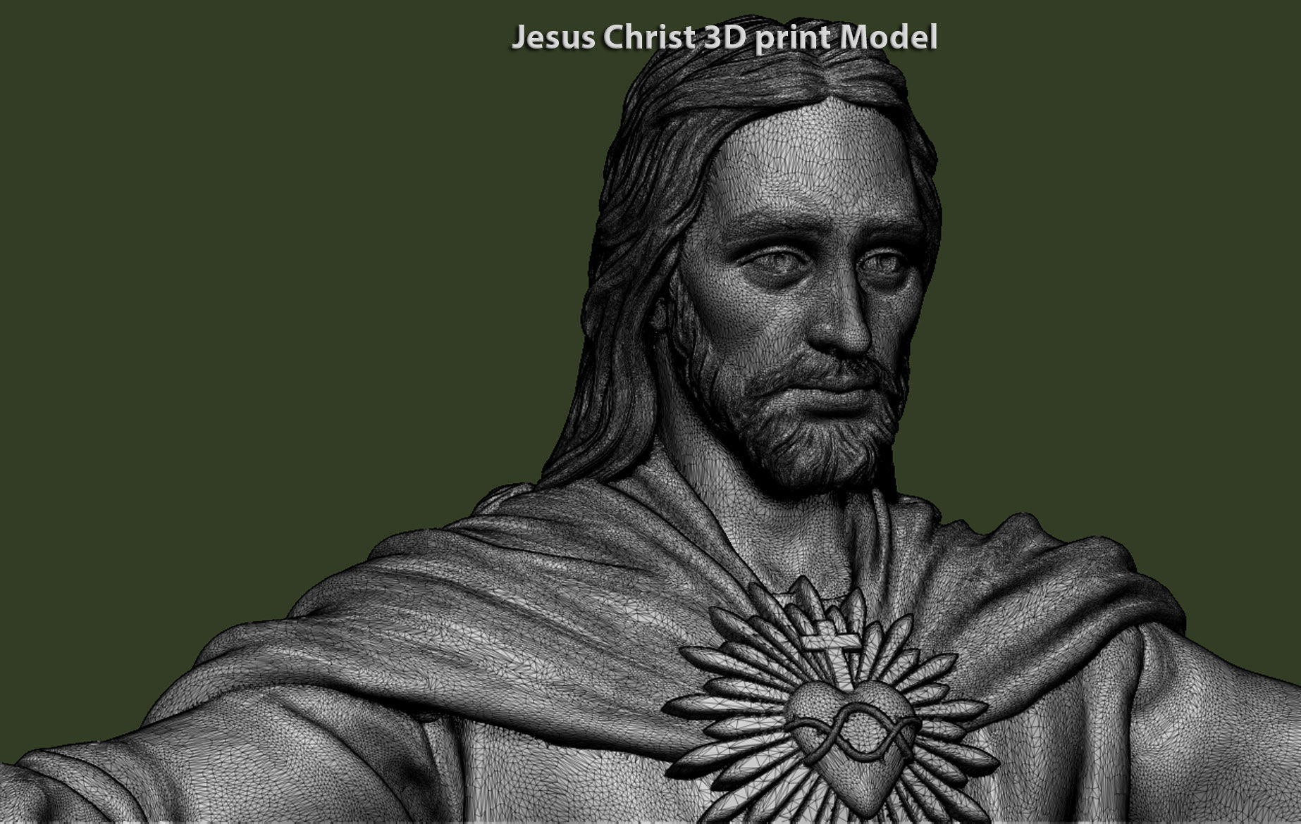 Jesus Christ vol3 statue for 3d print 3D print model_9