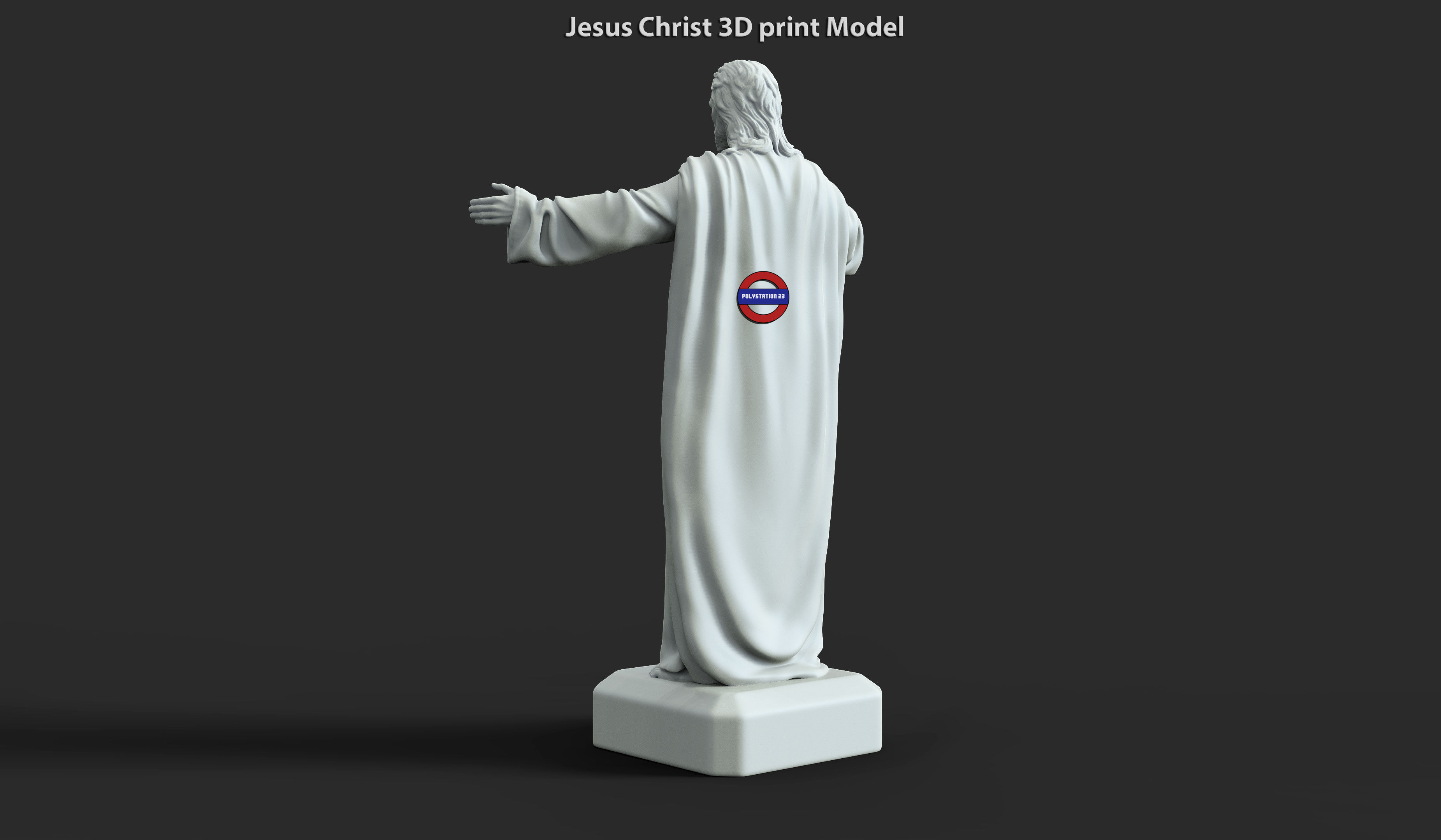 Jesus Christ vol3 statue for 3d print 3D print model_6