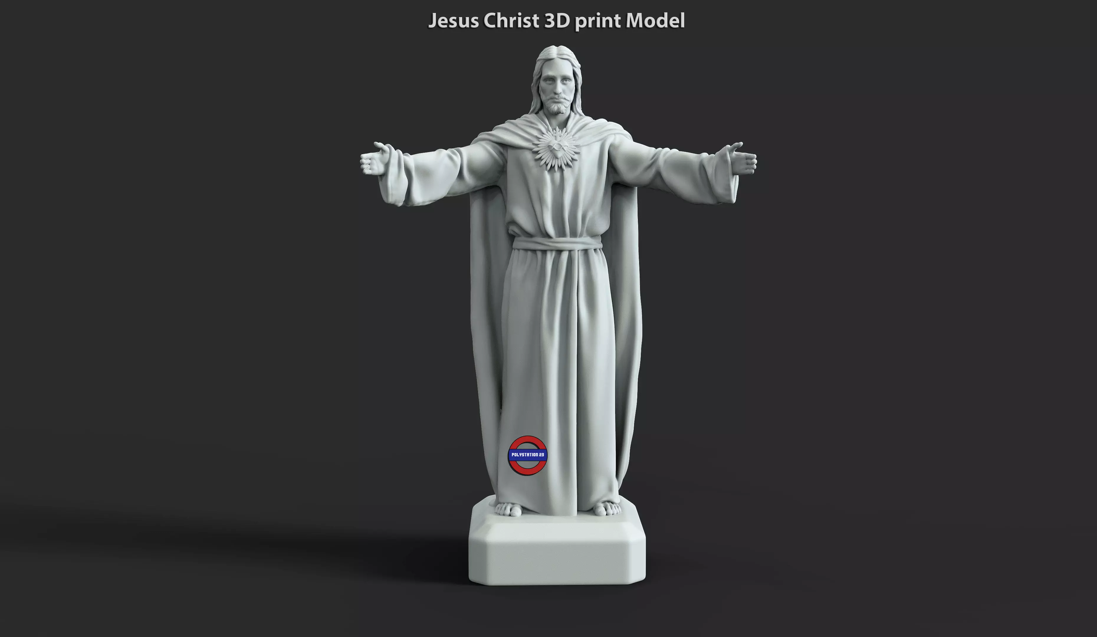 Jesus Christ vol3 statue for 3d print 3D print model_0