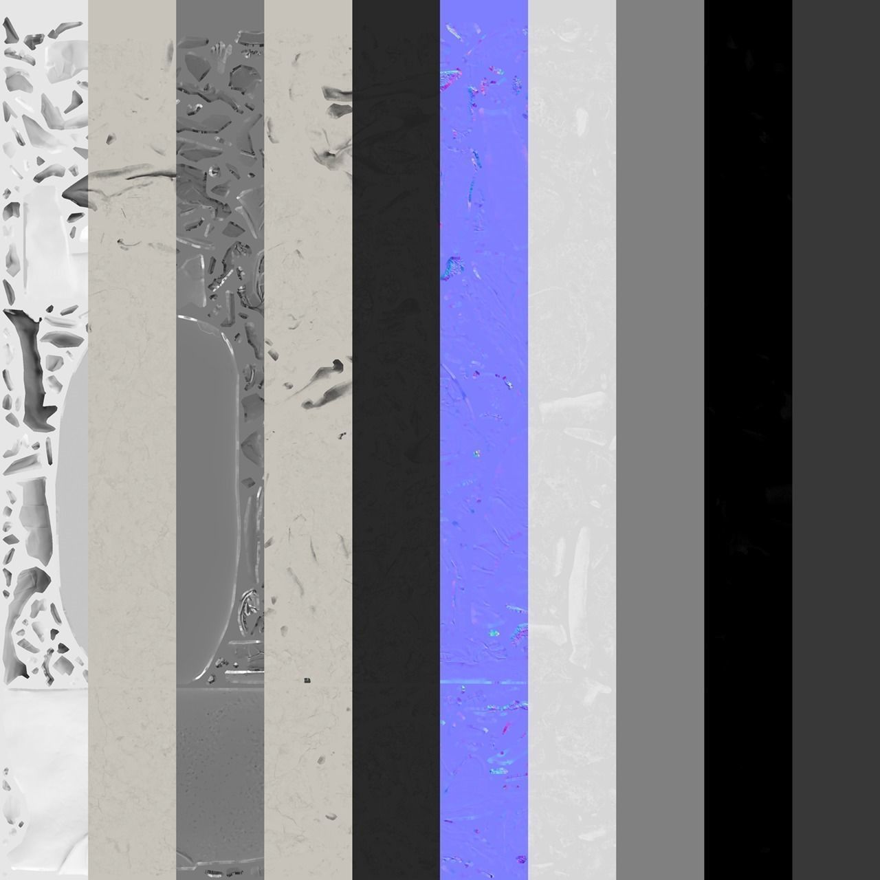 VR Sculpture La Pieta by Michelangelo Ultra-Low-Poly Low-poly 3D model_11