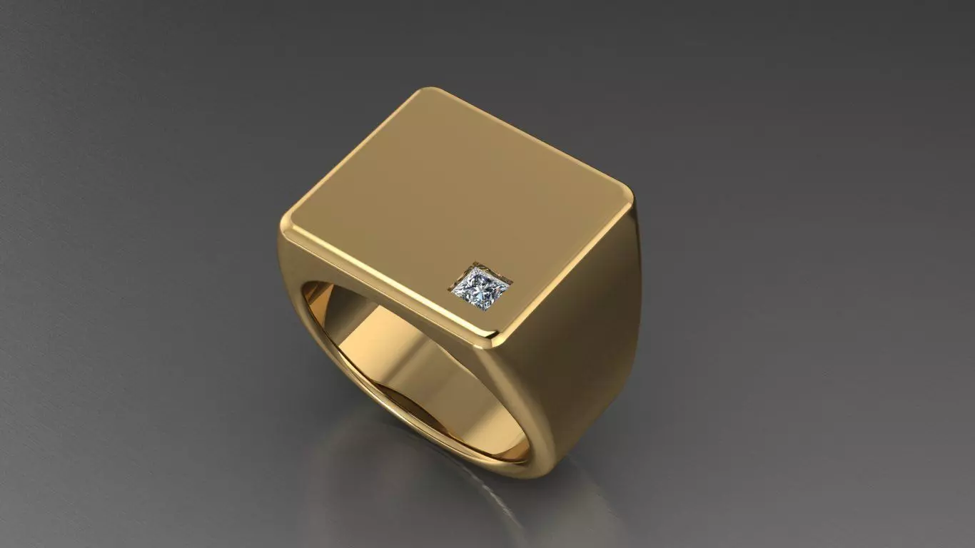 men ring 13 3D print model