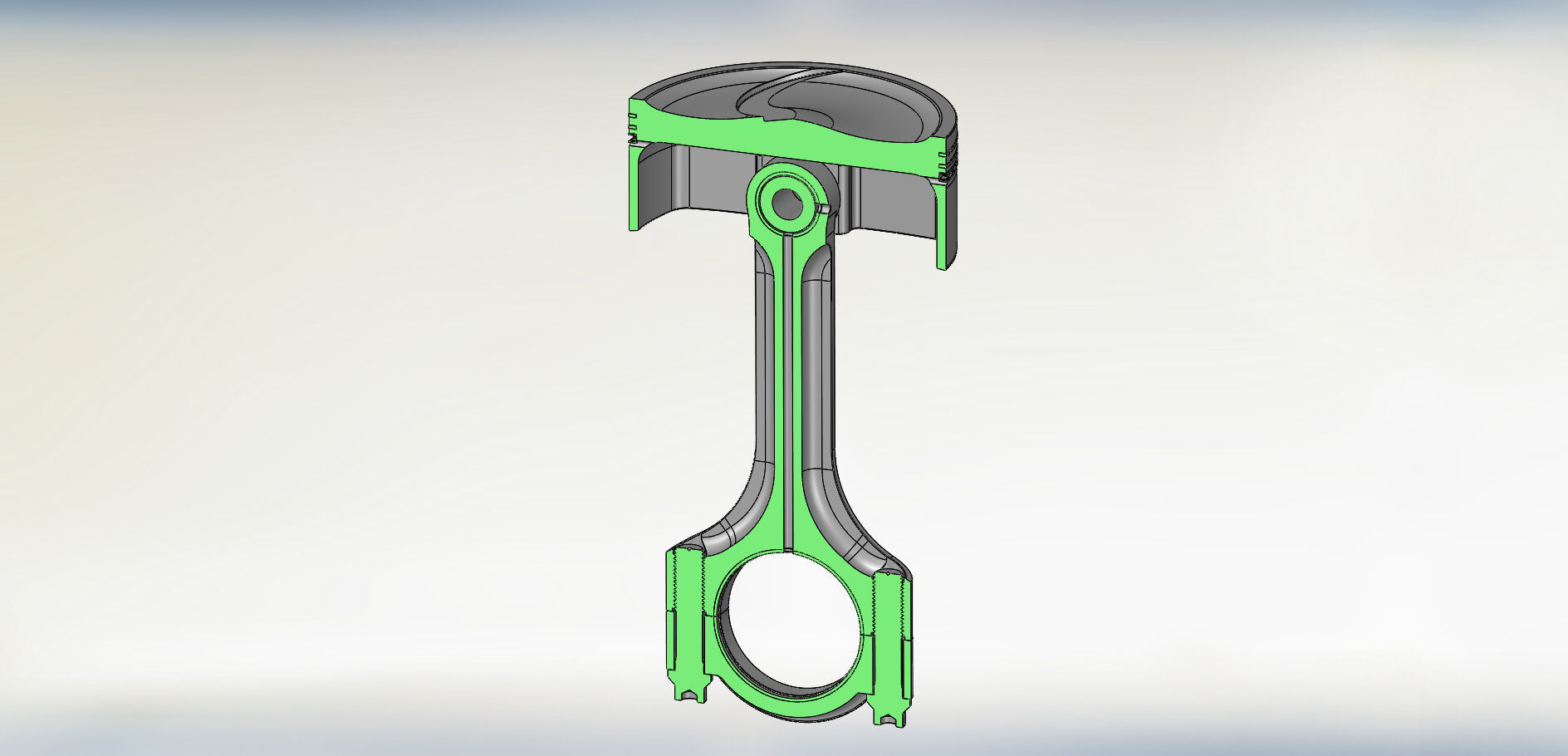 Piston and Connecting Rod 3D model_35