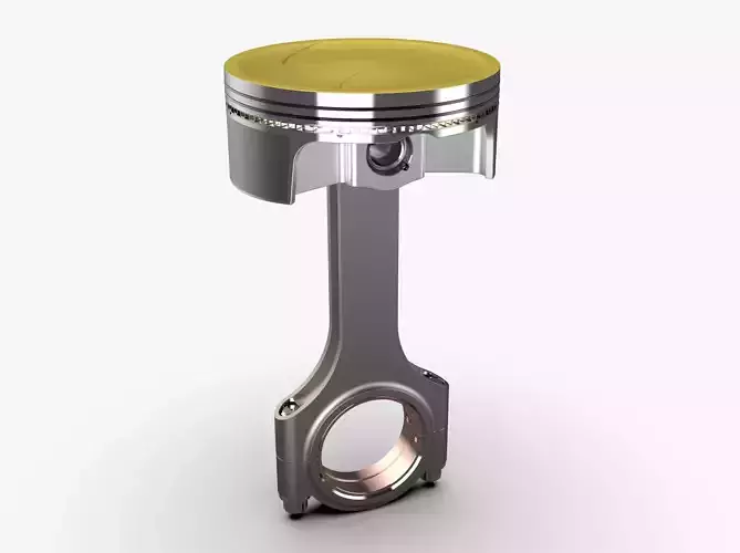 Piston and Connecting Rod 3D model