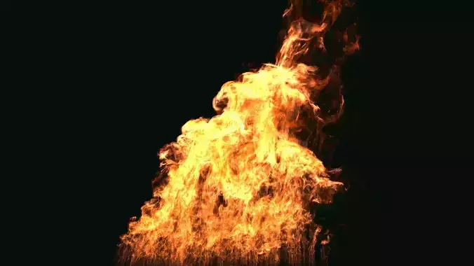 FumeFX Large Scale Fire 3D model