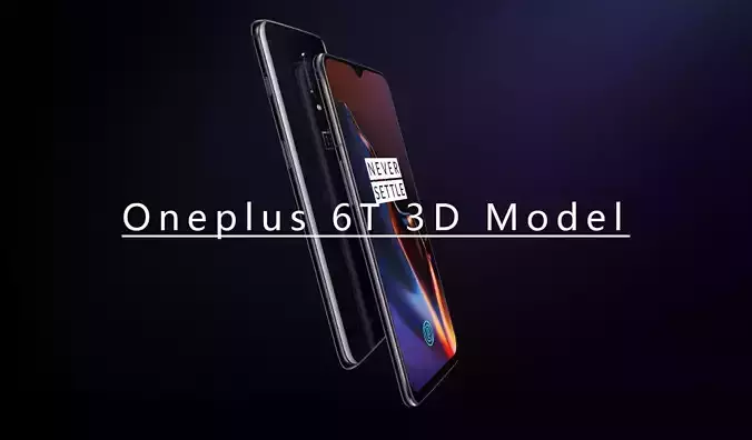Oneplus 6T phone customizable design 3D print model