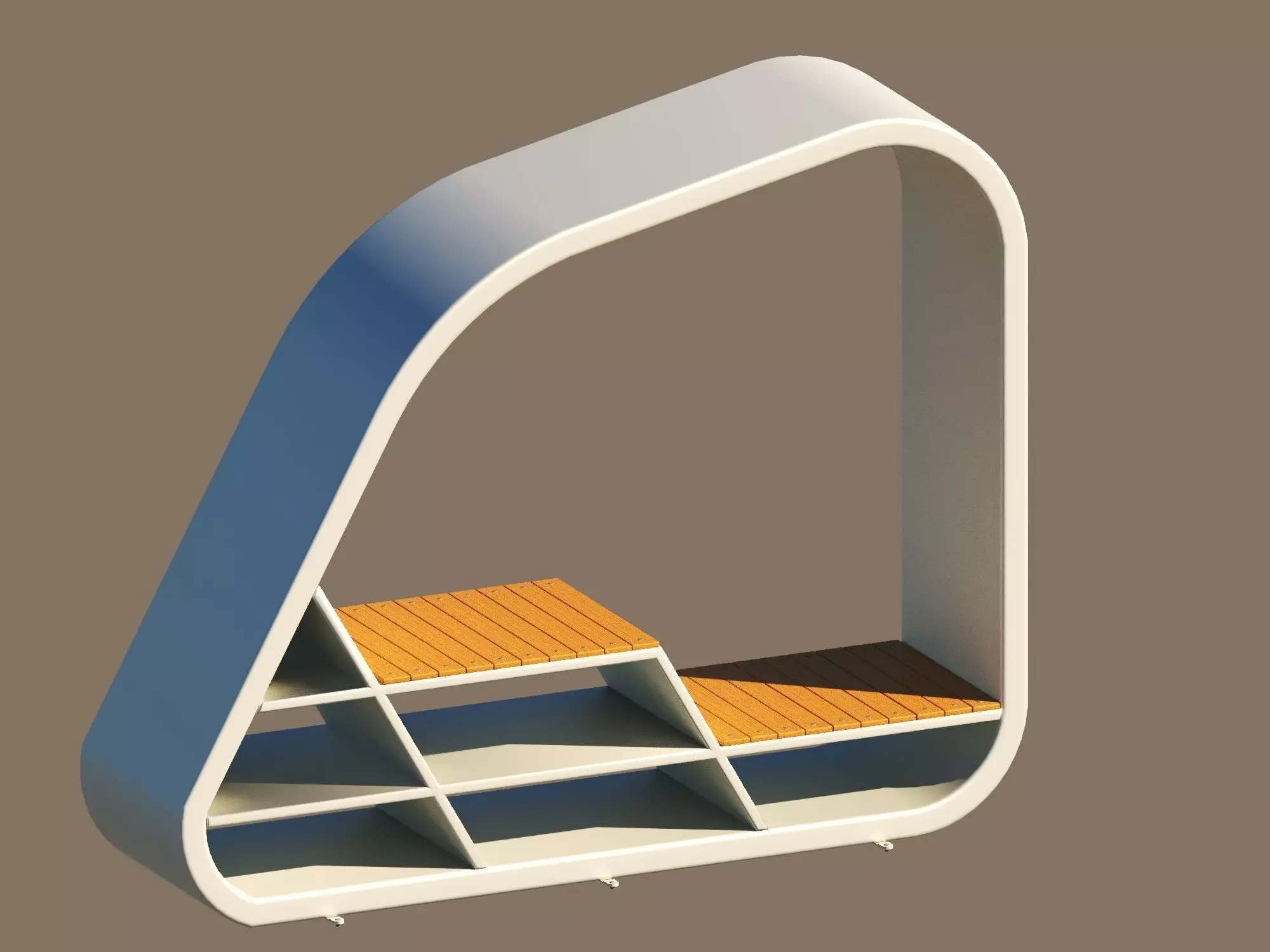 modern benches Free 3D model