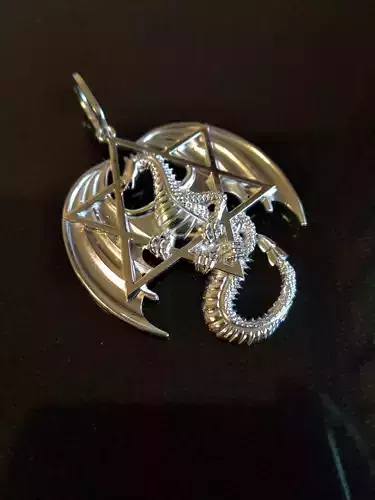 Dragon and star 3D Print Model 3D print model