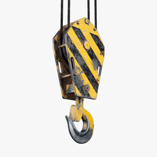Crane Hook Low-poly 3D model