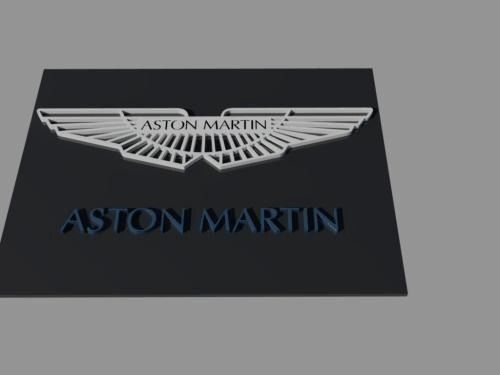 Aston Martin Logo Free 3D model