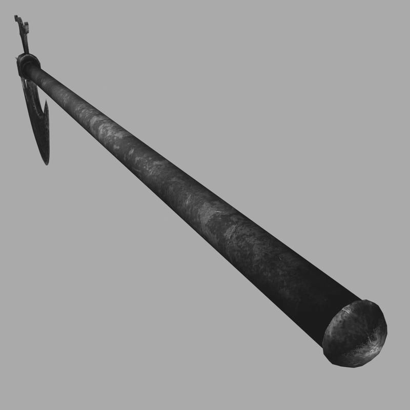 Indian battleaxe 3D model_8