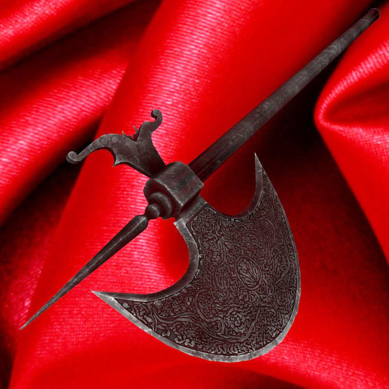 Indian battleaxe 3D model_1