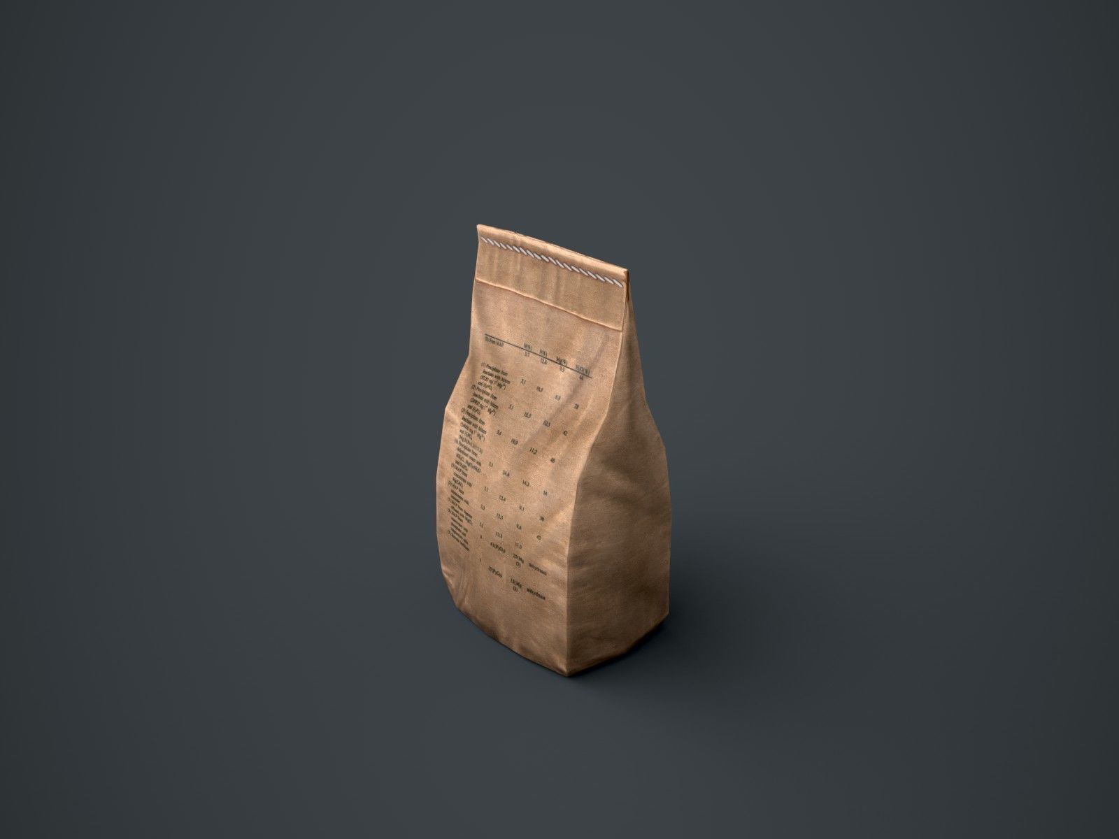 Paper Bags Low-poly 3D model_3