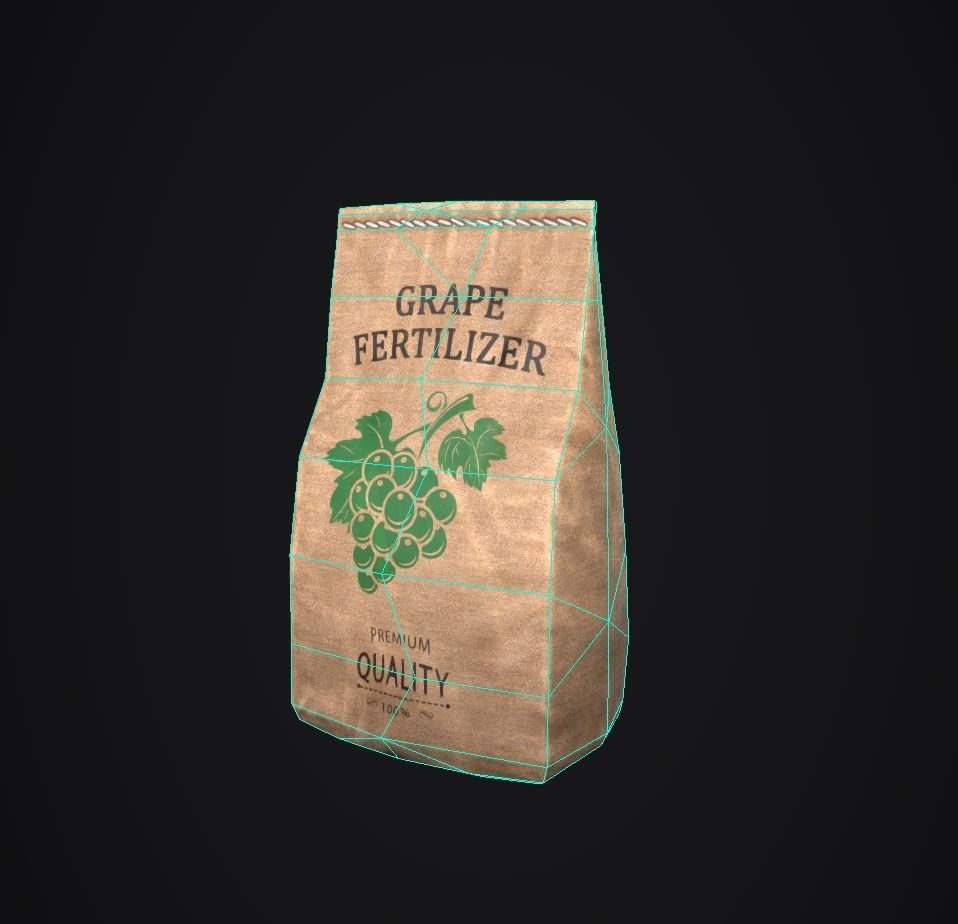 Paper Bags Low-poly 3D model_13