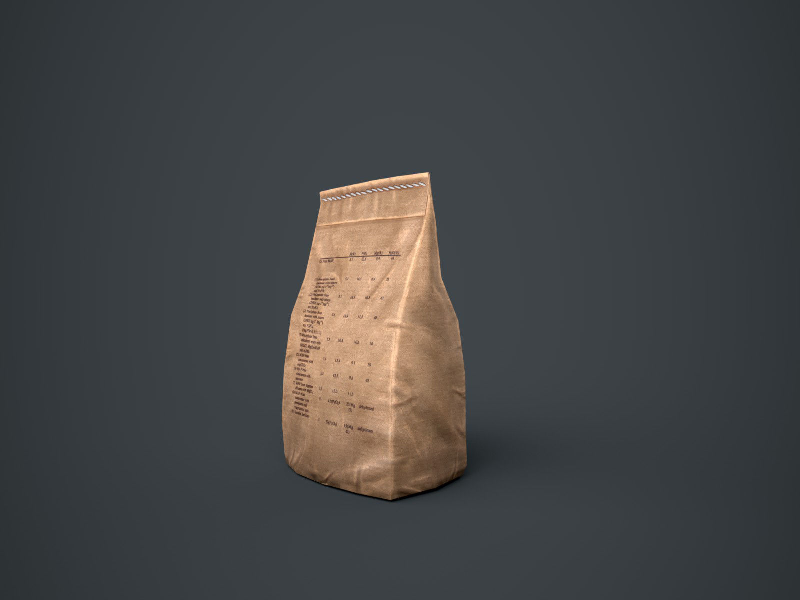 Paper Bags Low-poly 3D model_9