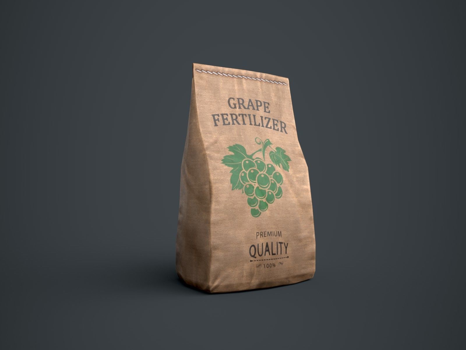 Paper Bags Low-poly 3D model_4