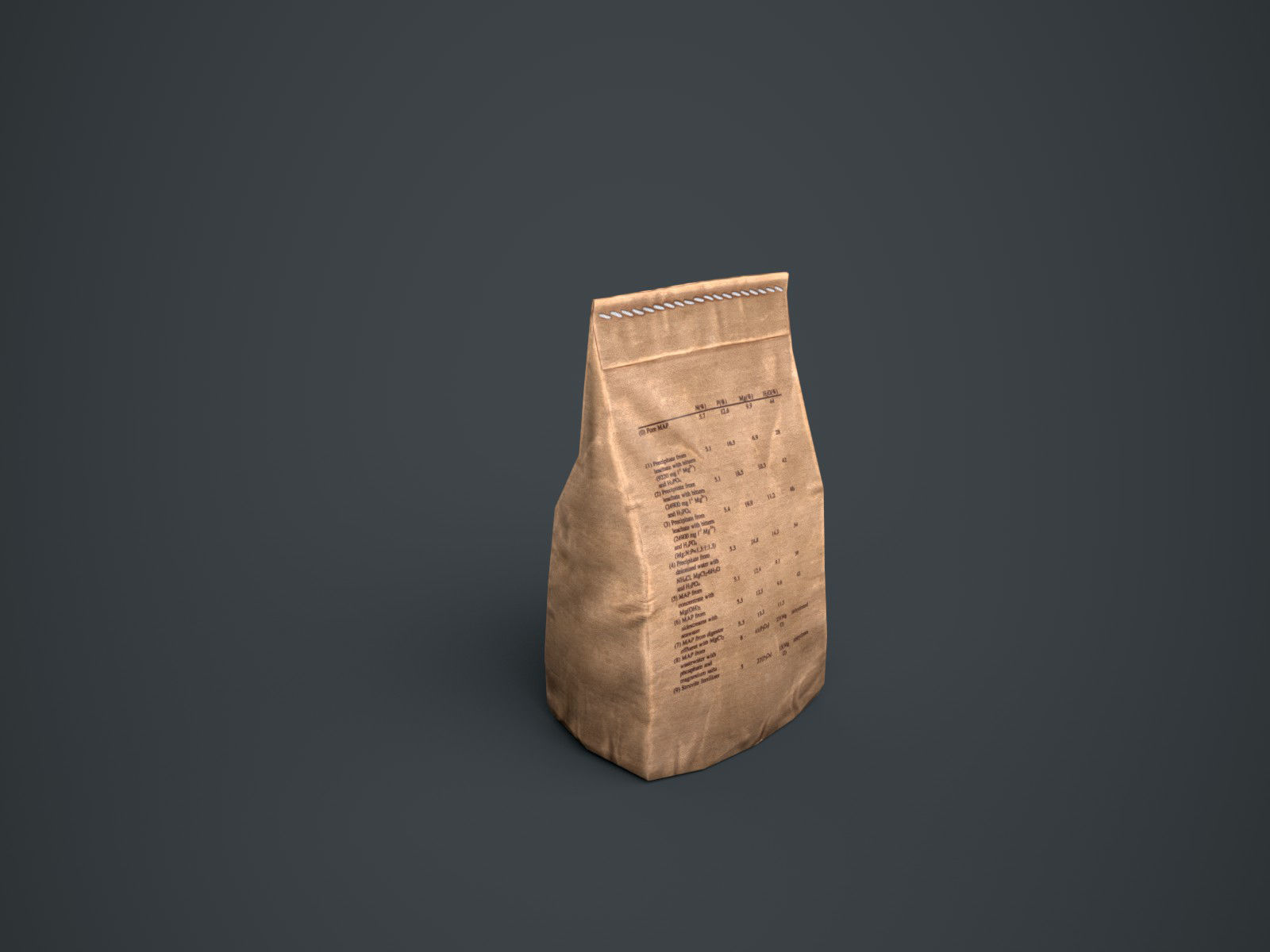 Paper Bags Low-poly 3D model_8