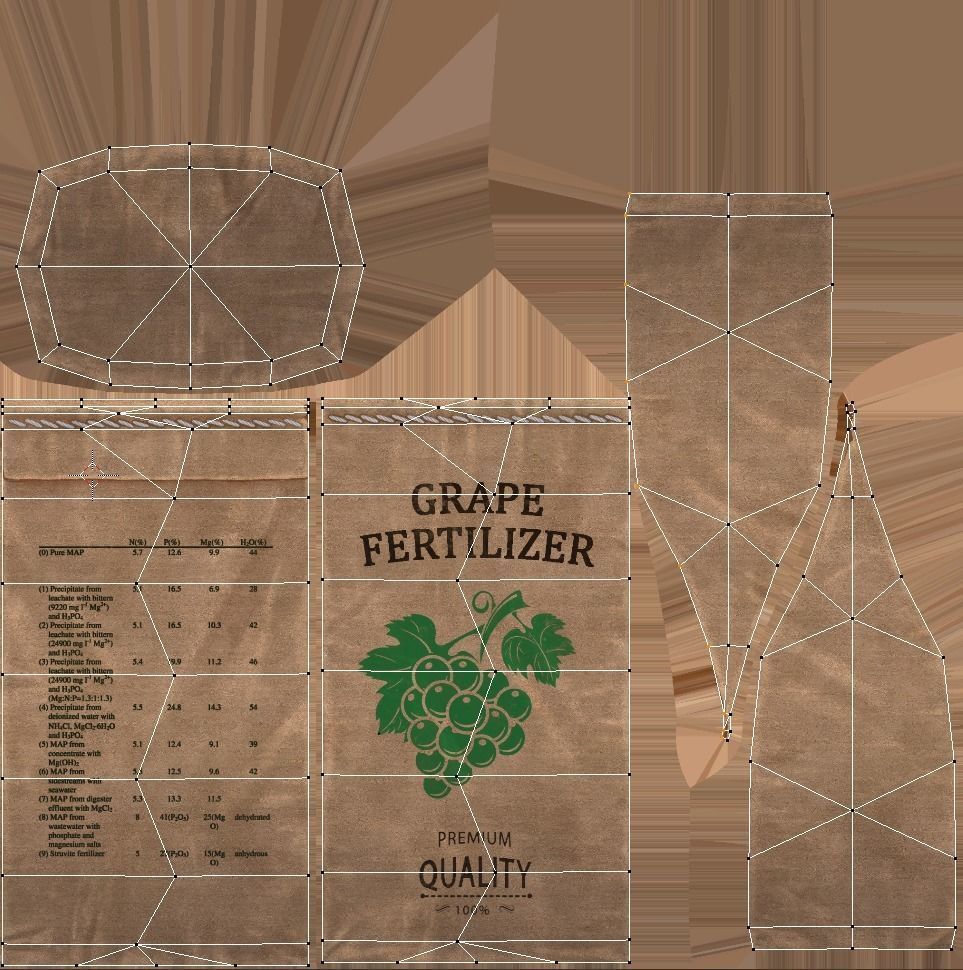 Paper Bags Low-poly 3D model_14