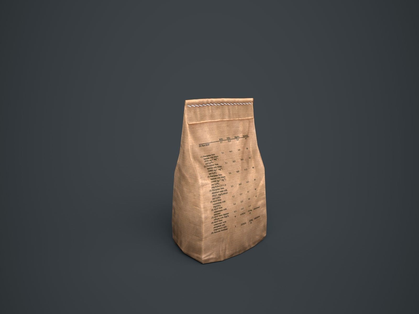 Paper Bags Low-poly 3D model_2