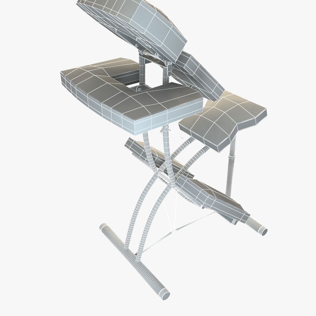 Folding Massage Chair 3D model_5