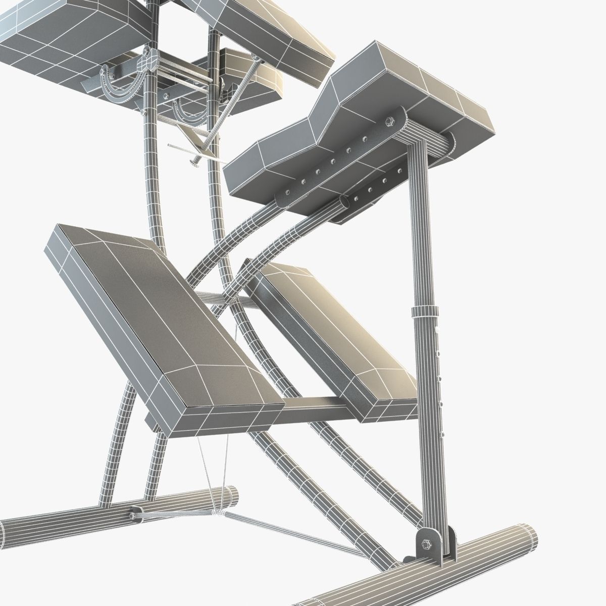 Folding Massage Chair 3D model_1