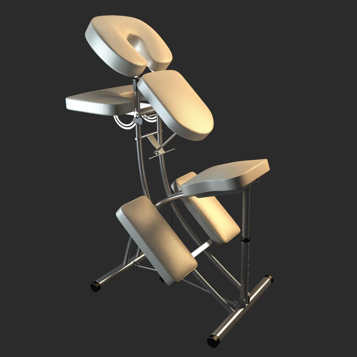 Folding Massage Chair 3D model_4