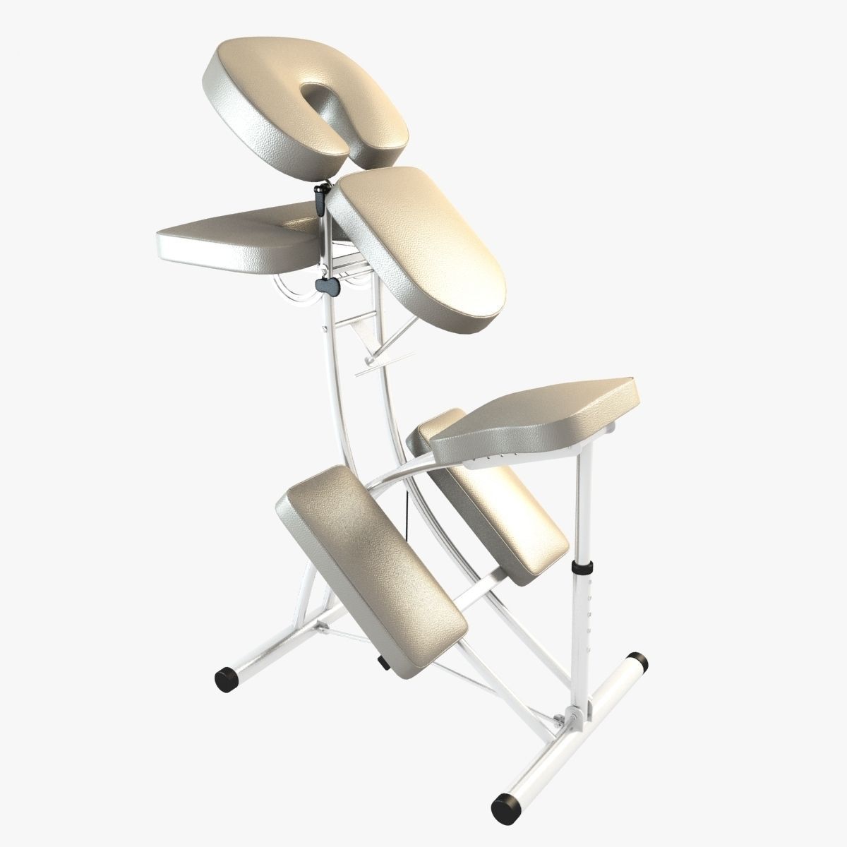 Folding Massage Chair 3D model_2