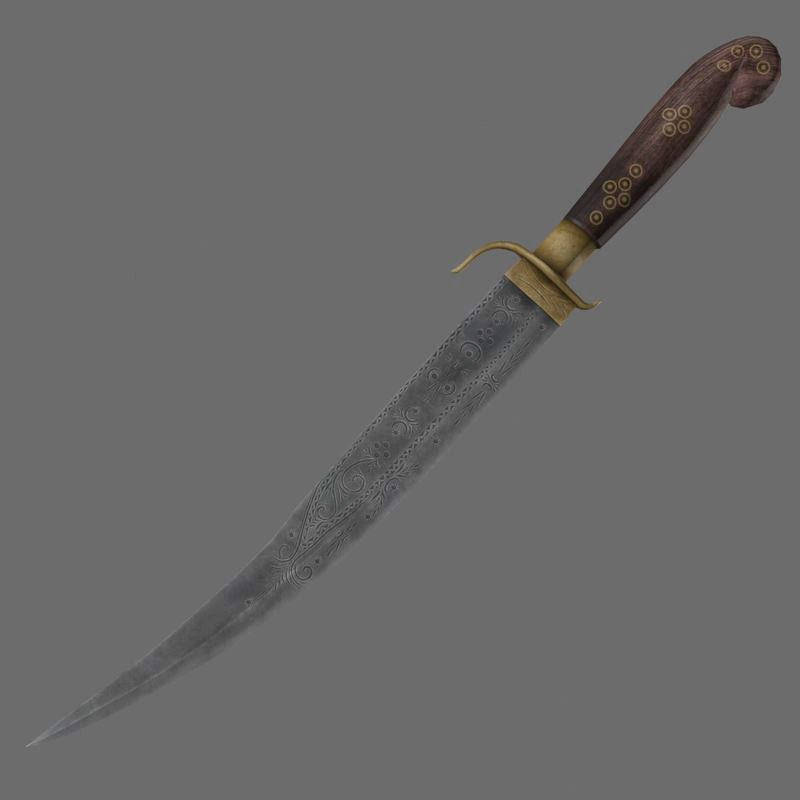 Indian dagger 3D model_11