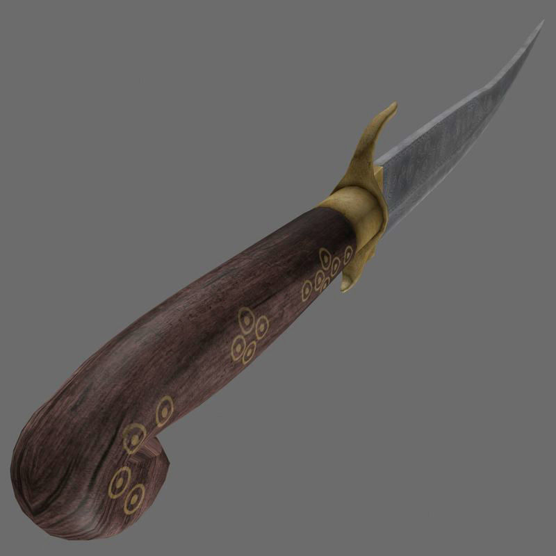 Indian dagger 3D model_8