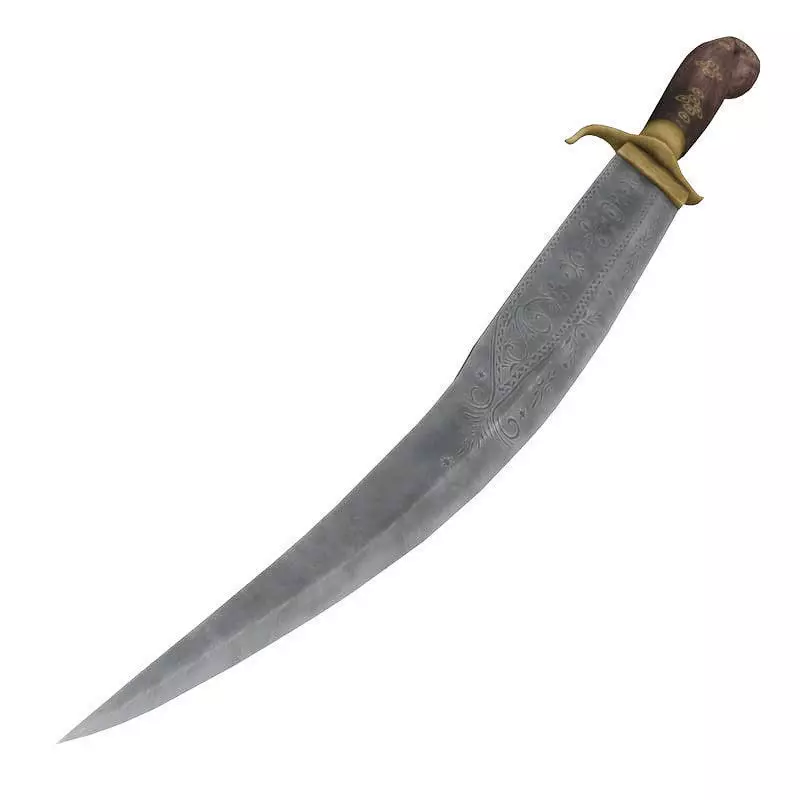 Indian dagger 3D model_0
