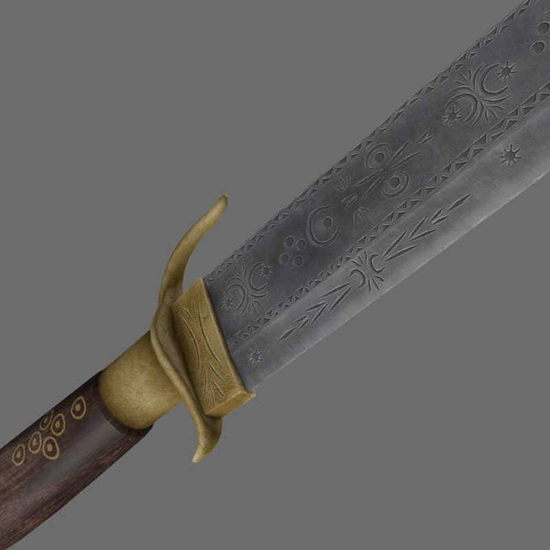 Indian dagger 3D model_9