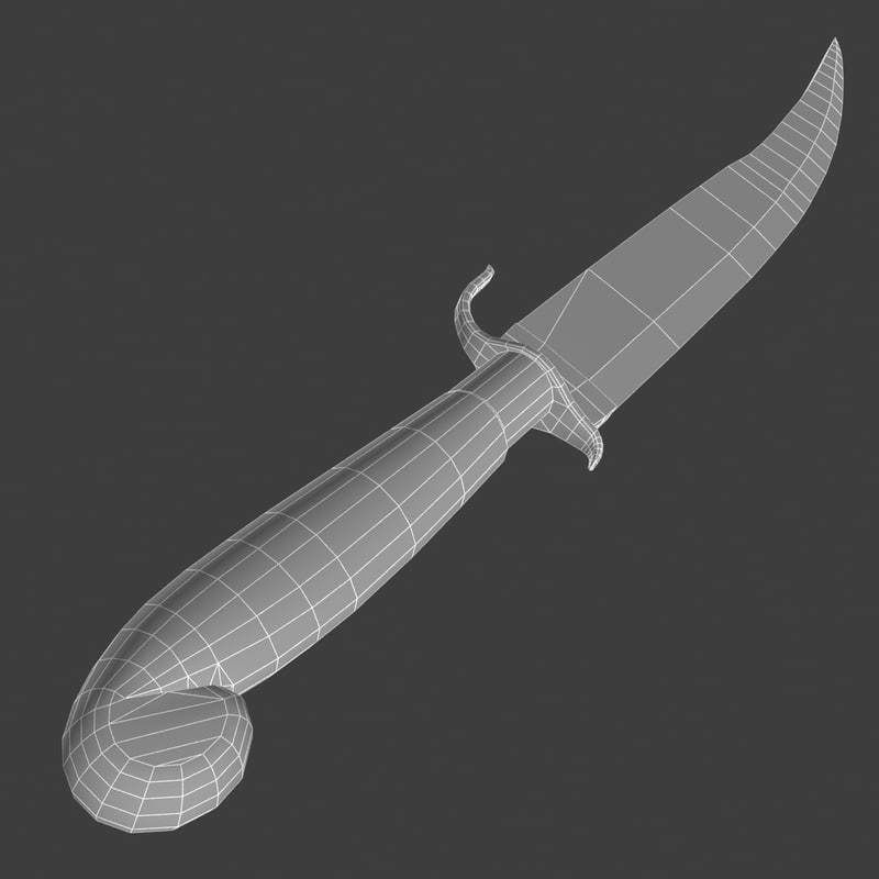 Indian dagger 3D model_3