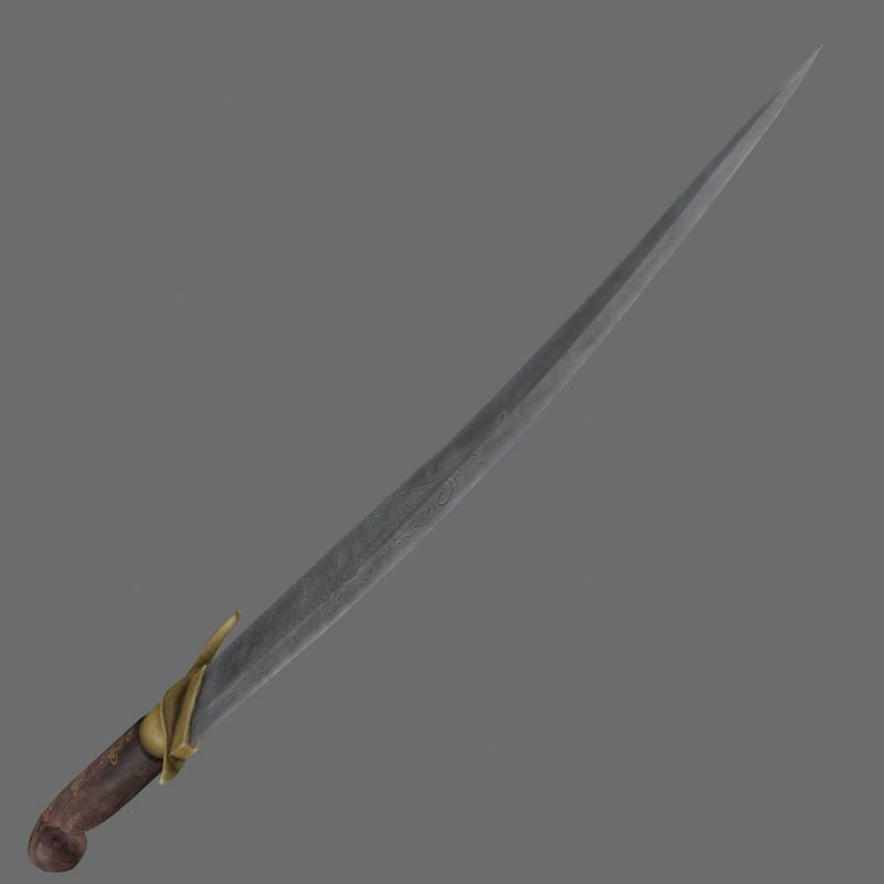 Indian dagger 3D model_10