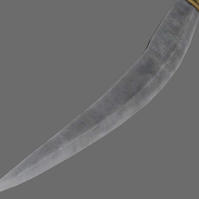 Indian dagger 3D model_4