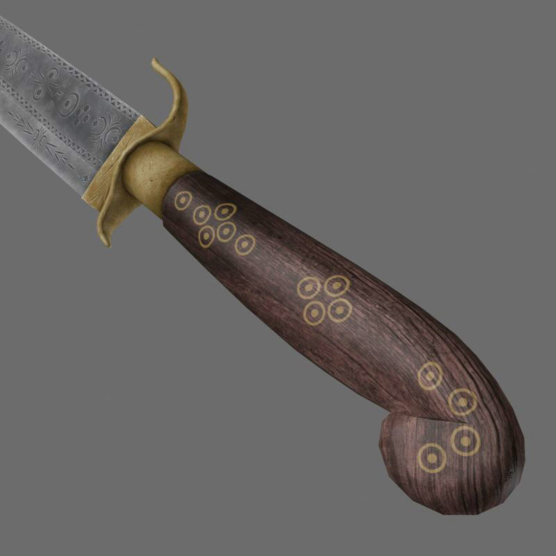 Indian dagger 3D model_7