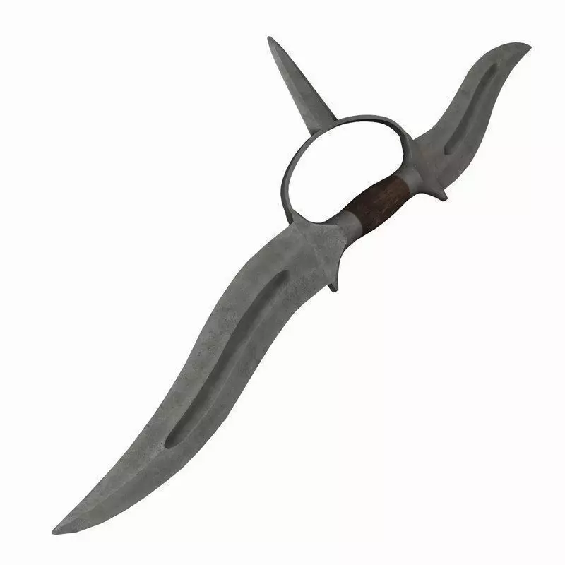 Indian thrusting knife 3D model_0