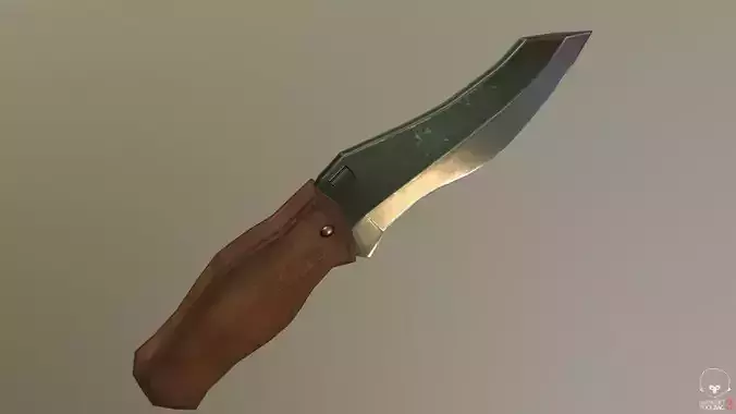 Game Ready Realistic Low Poly Combat Knife