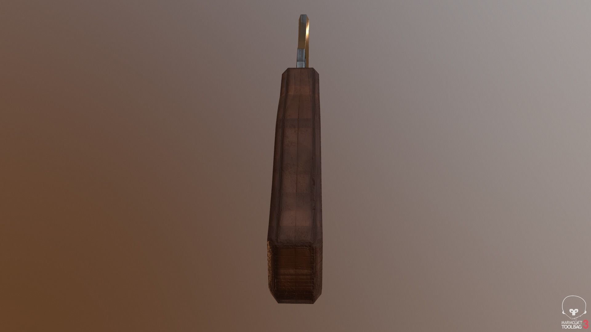 Game Ready Realistic Low Poly Combat Knife Low-poly 3D model_8