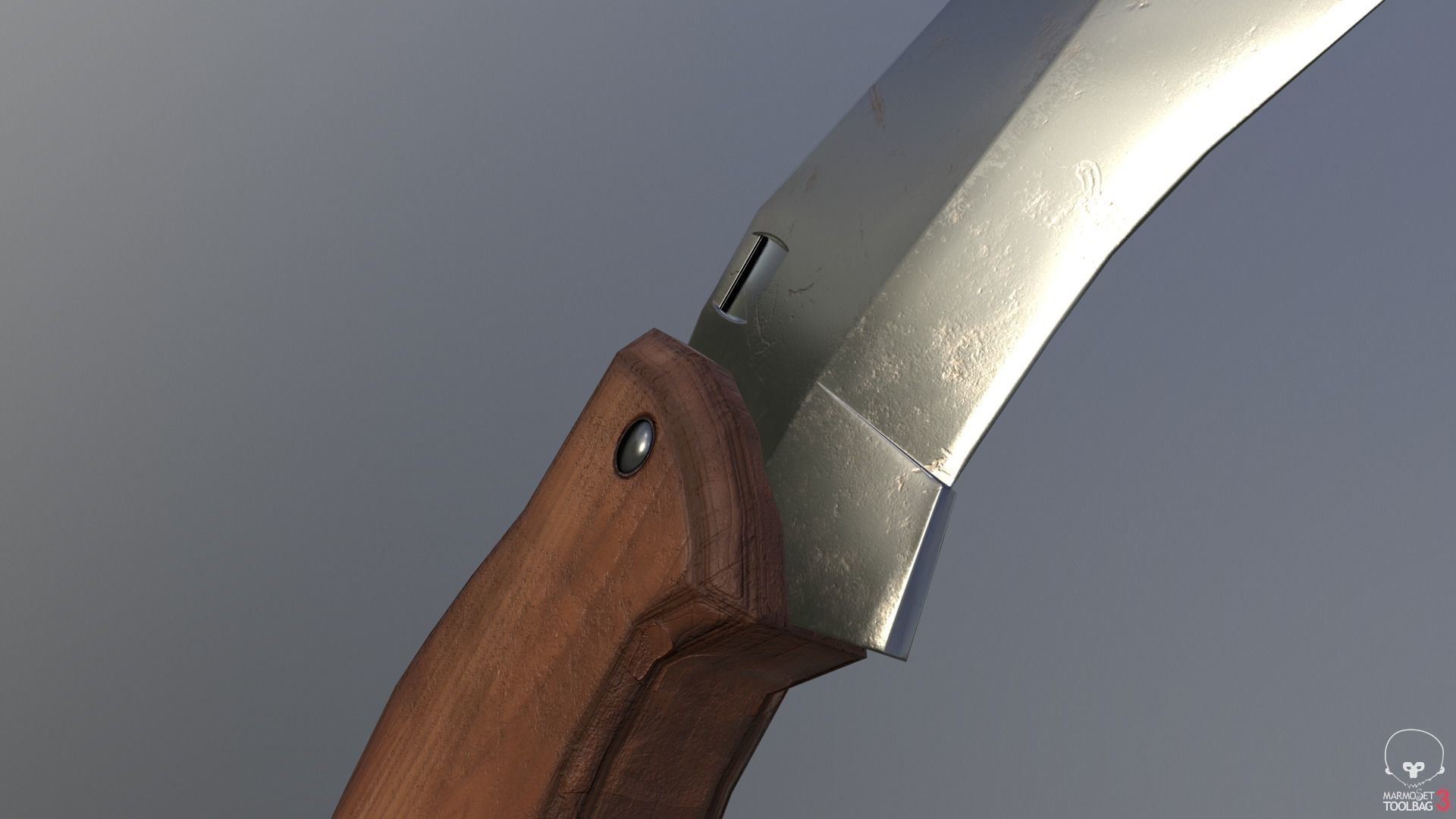 Game Ready Realistic Low Poly Combat Knife Low-poly 3D model_25