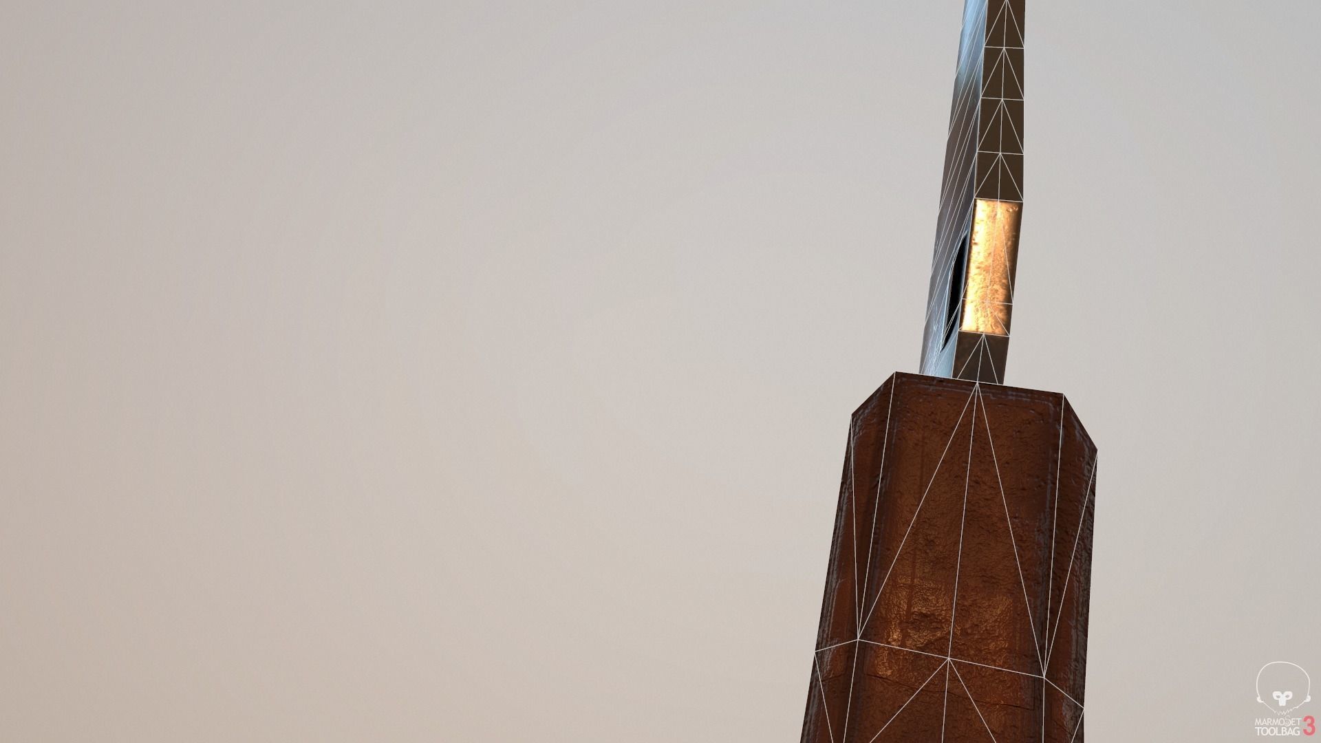 Game Ready Realistic Low Poly Combat Knife Low-poly 3D model_20