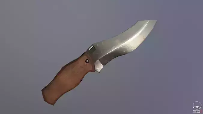 Game Ready Realistic Low Poly Combat Knife