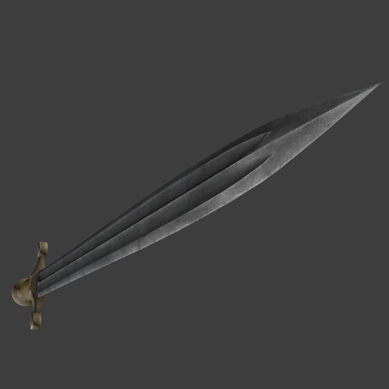 Long British dagger 3D model_11