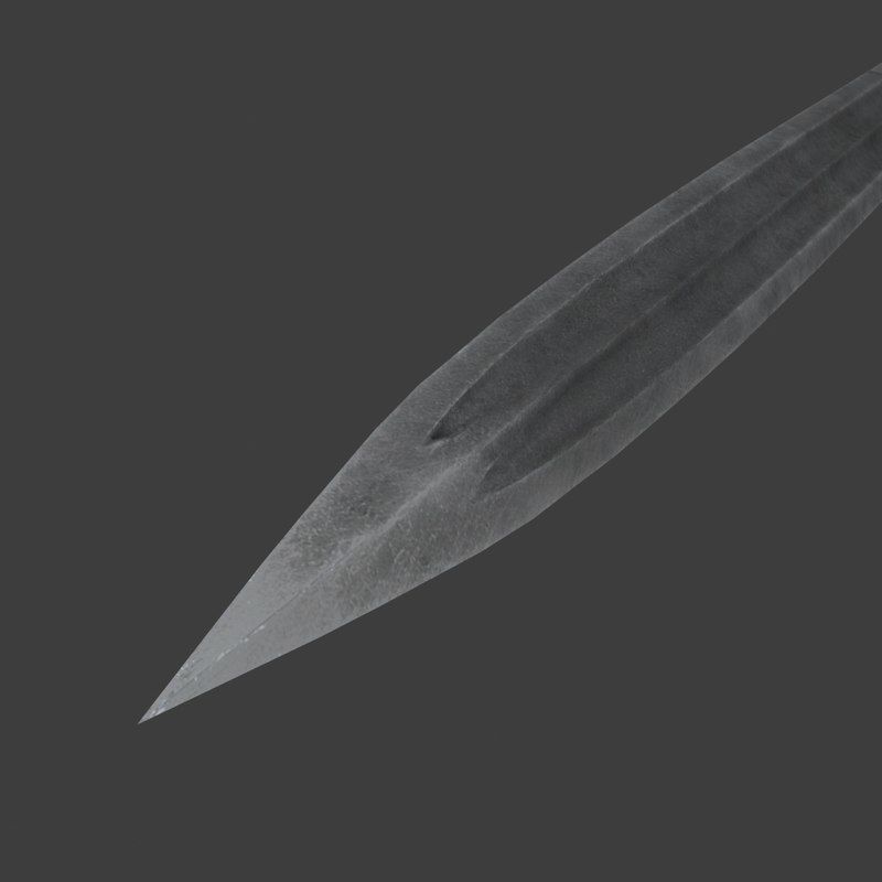 Long British dagger 3D model_5