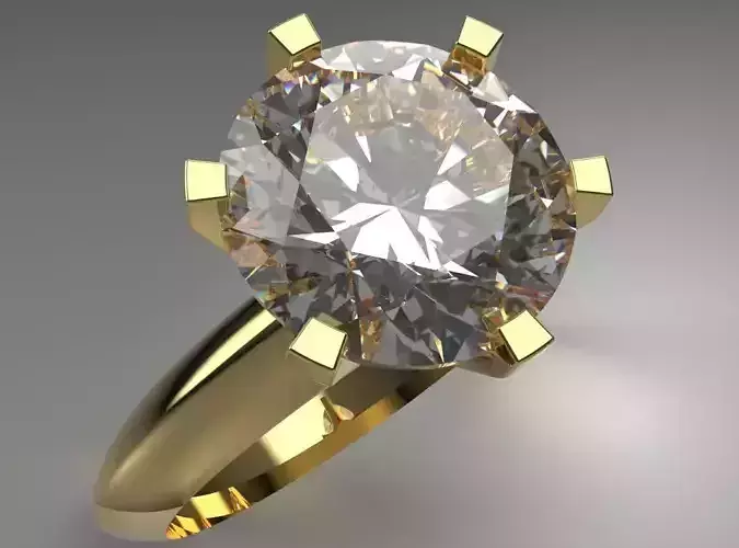 Ring with a large stone